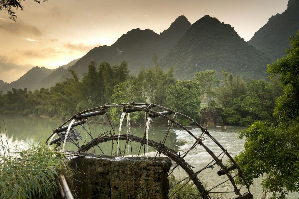 Mountainous landscape of Cao Bang province