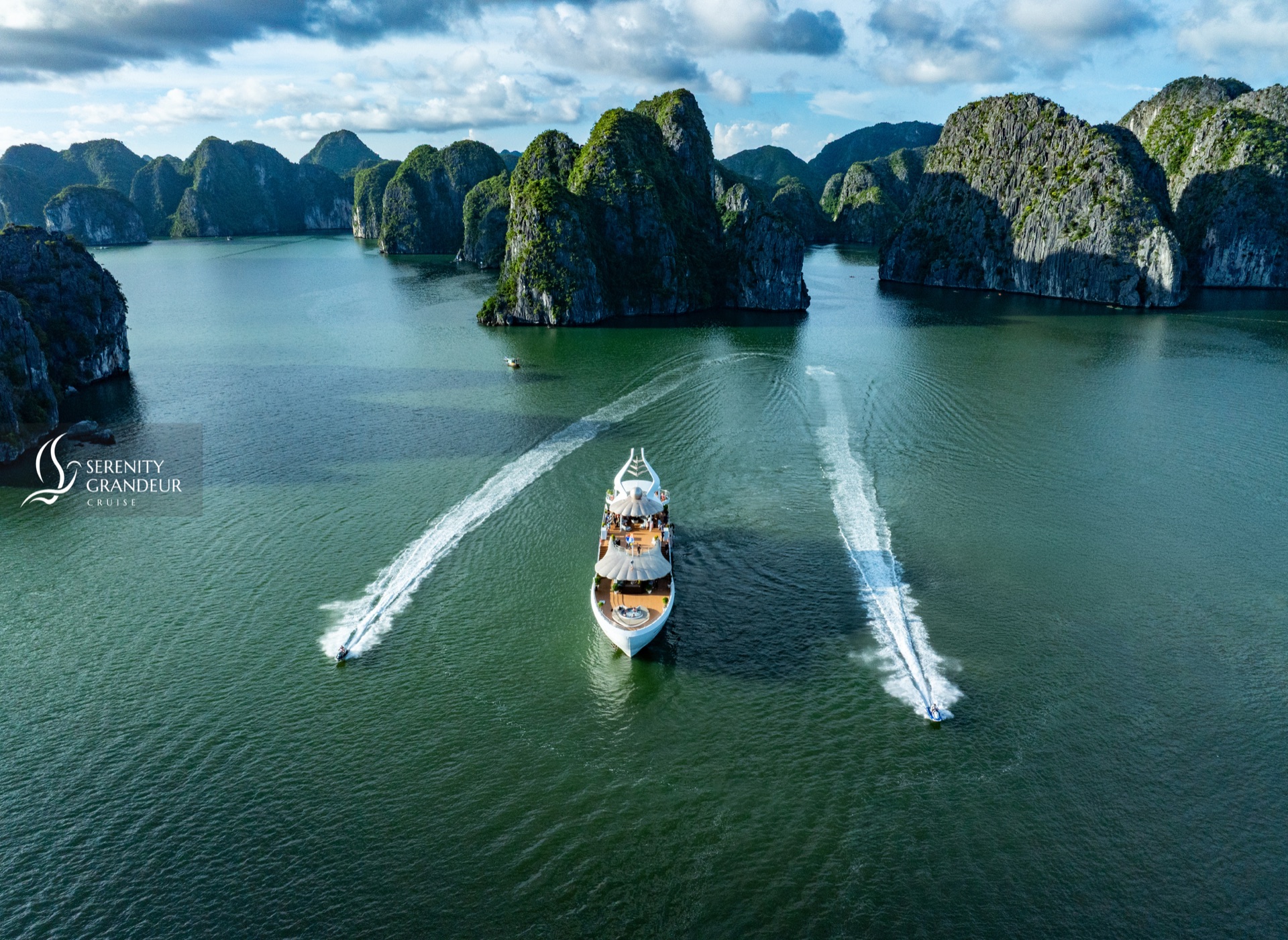 Lan Ha Bay from above